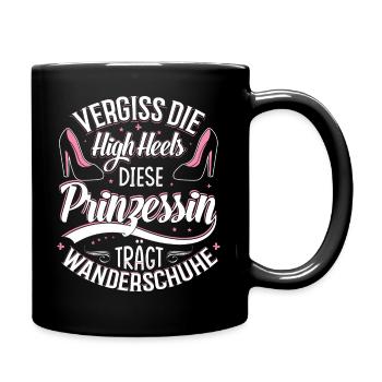 High Heels Prinzessin Wanderschuhe - Tasse einfarbig - Schwarz - Rechts