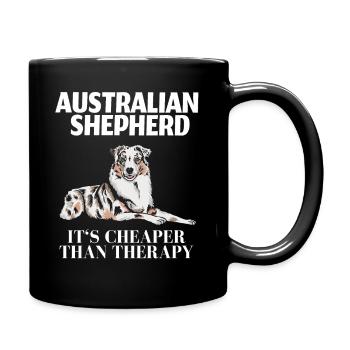 Australian Shepherd - Full Colour Mug - black - Right