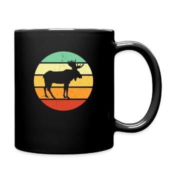 Elk - Full Colour Mug - black - Right