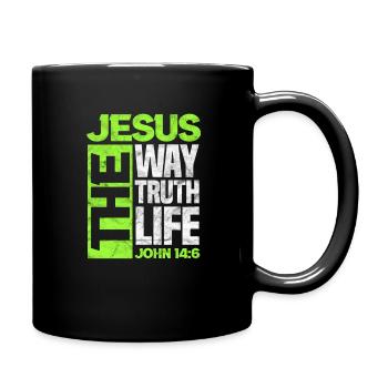 Jesus - Full Colour Mug - black - Right