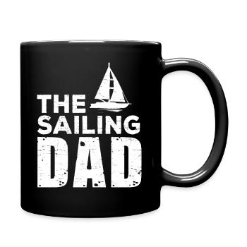 The Sailing Dad Sailor Dad Boating Sailing - Full Colour Mug - black - Right