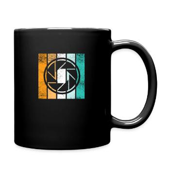 Fotograf Fotografie Fotografieren Retro Vintage - Tasse einfarbig - Schwarz - Rechts
