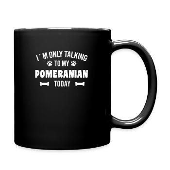 Zwergspitz Poméranie Chien Propriétaire Cadeau - Mug uni - noir - Droite