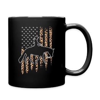 Cheval de plaisir et western rider Équitation western - Mug uni - noir - Droite