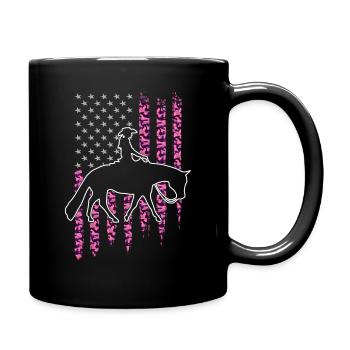 Cheval de plaisir et western rider Équitation western - Mug uni - noir - Droite