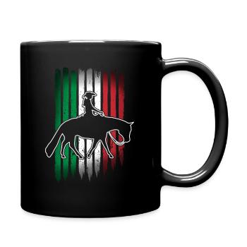 Cheval de plaisir et western rider Équitation western - Mug uni - noir - Droite
