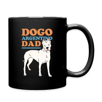Dogo Argentino Dad Great Dane Gift - Full Colour Mug - black - Right