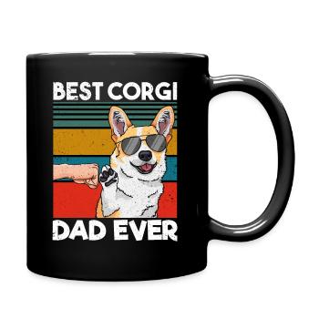Meilleur corgi papa de tous les temps Meilleur chien Papa Fête des pères - Mug uni - noir - Droite