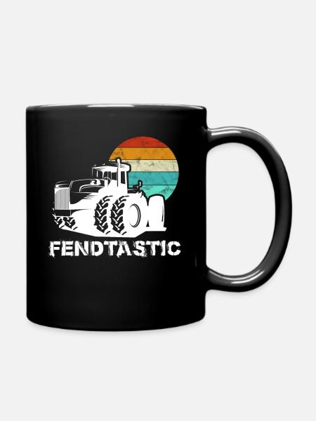 Fendtastic Traktor Vintage - Tasse einfarbig - Schwarz