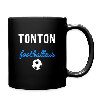 tonton footballeur - Mug uni - noir - Droite