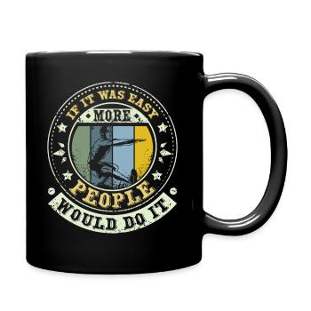 Plus de gens le feraient Calisthenics - Mug uni - noir - Droite