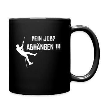 Industriekletterer Job Gebäudereiniger - Tasse einfarbig - Schwarz - Rechts