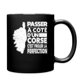Corse - Mug uni - noir - Droite