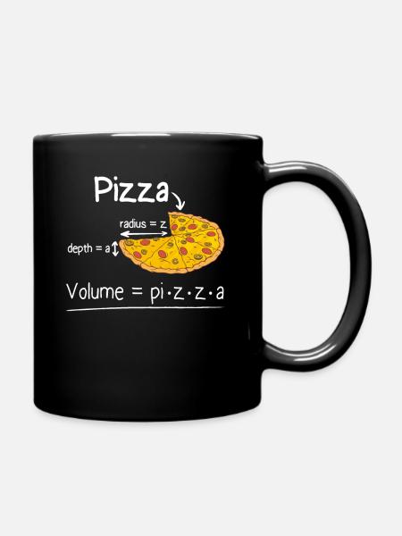Formule Funny Pizza et Math Meme Professeur de mathématiques - Mug uni - noir