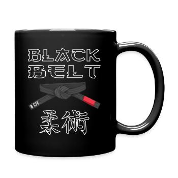 Japanese Jujutsu Black Belt MMA & Jiu Jitsu - Full Colour Mug - black - Right