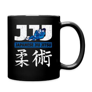 Japanese Jujutsu JJJ Martial Arts & Jiu Jitsu - Full Colour Mug - black - Right
