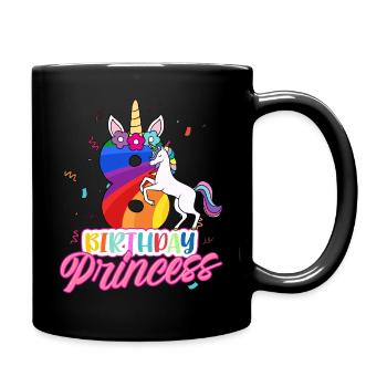 8th Birthday Girl - Full Colour Mug - black - Right