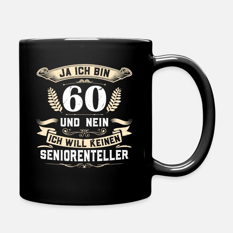60. Geburtstag 1961 geboren - Tasse einfarbig - Schwarz