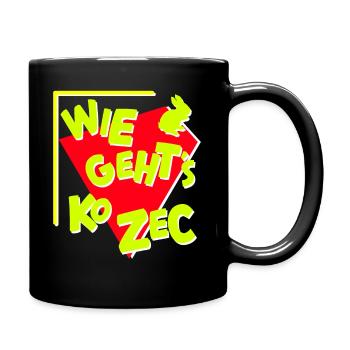 WIE GEHTS - Tasse einfarbig - Schwarz - Rechts