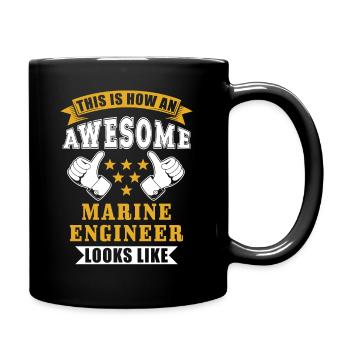 Don d’ingénieur naval - Mug uni - noir - Droite