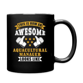 Cadeau pour les pêches aquacoles - Mug uni - noir - Droite