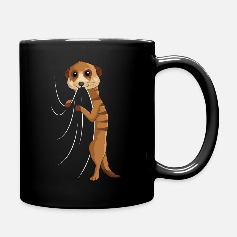 Erdmännchen Liebhaber Kinder Mädchen - Tasse einfarbig - Schwarz
