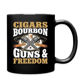 Cigar Whisky Cigar Smoking Cigar Smoker - Full Colour Mug - black - Right