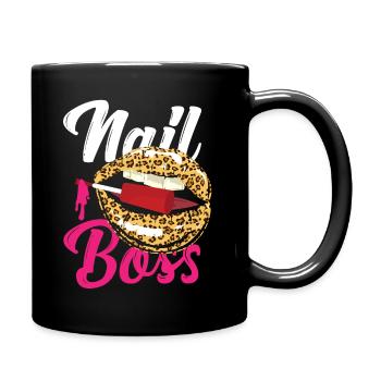 Nail Tech Devis Travail Ongle Uniforme - Mug uni - noir - Droite