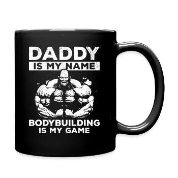 Fitness Daddy est mon nom La musculation est mon jeu - Mug uni - noir - Droite