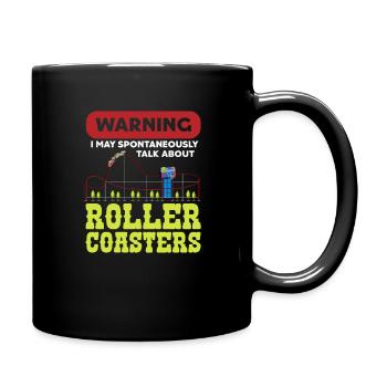 Achterbahn - Tasse einfarbig - Schwarz - Rechts