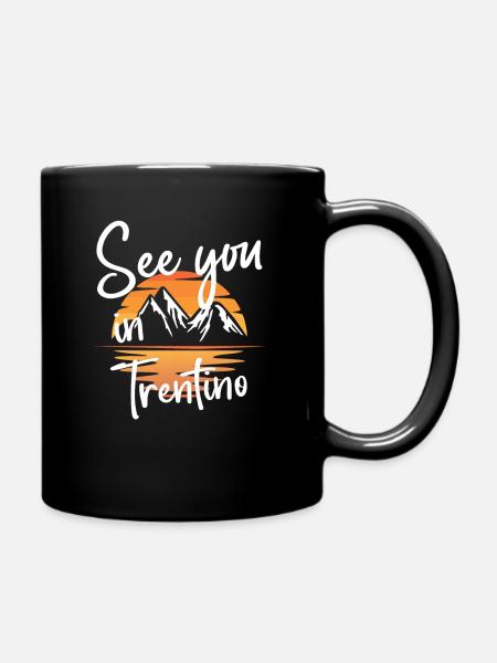 Trentino Snowboarden Wandern und Ski fahren - Tasse einfarbig - Schwarz