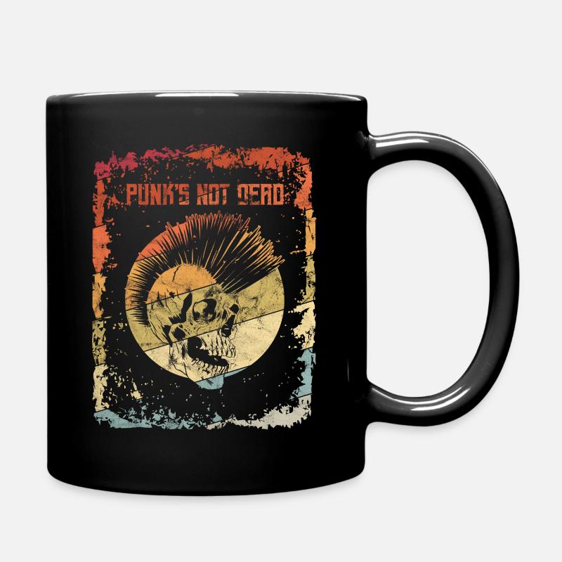 Punk's Not Dead Punk Rock Punker - Tasse einfarbig - Schwarz