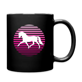 Équitation Équitation Mode Cheval Motif Filles Femmes - Mug uni - noir - Droite