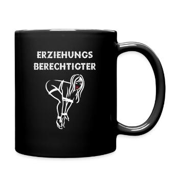 Erziehungsberechtigter BDSM Kinky - Tasse einfarbig - Schwarz - Rechts