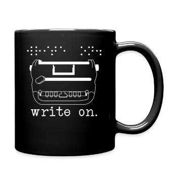 Écrire sur le braille Conscience des aveugles malvoyants - Mug uni - noir - Droite