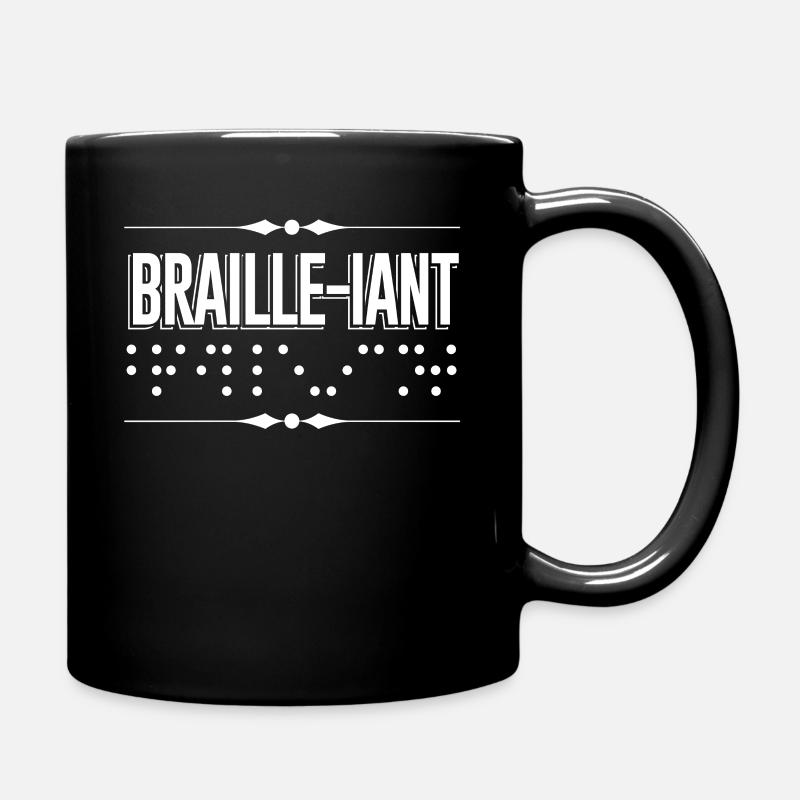 Braille-iant Braille Blinde - Tasse einfarbig - Schwarz