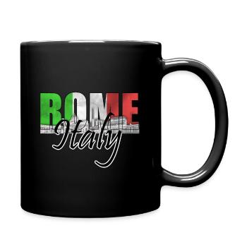 Rom - Tasse einfarbig - Schwarz - Rechts