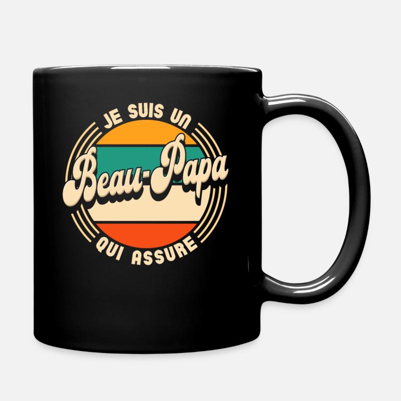 Beau-Papa Qui Assure Beau-Père - Mug uni - noir