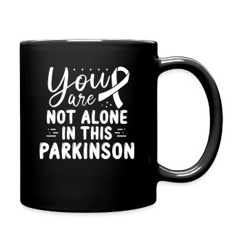 Parkinson Awareness White Ribbon - Full Colour Mug - black - Right