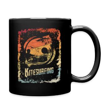 Ich gehe Lieber Kitesurfen Surfer Geschenkidee - Tasse einfarbig - Schwarz - Rechts