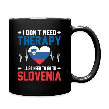 Slowenien Geschenk Slowene - Tasse einfarbig - Schwarz - Rechts