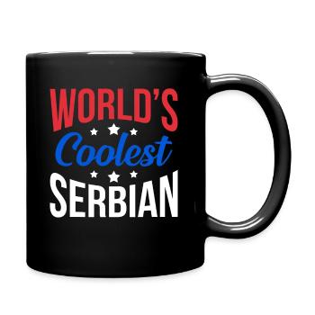 Serbien - Tasse einfarbig - Schwarz - Rechts