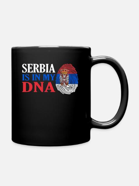 Serbien - Tasse einfarbig - Schwarz