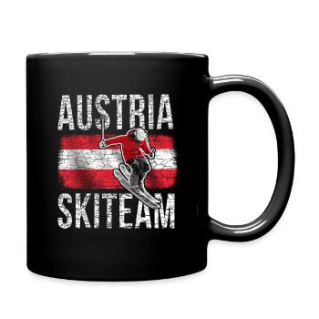 Austria Ski-Team Ski Wintersport Österreich - Tasse einfarbig - Schwarz - Rechts
