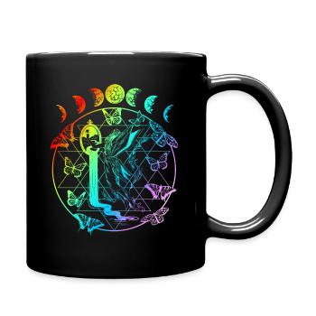 Fée avec papillons Elfes Fille Cadeau - Mug uni - noir - Droite