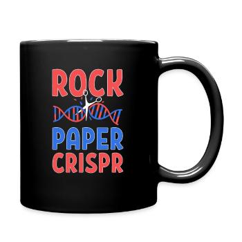 Rock Paper Crispr Graffiti Gene Editing DNA Gift - Full Colour Mug - black - Right