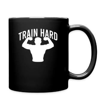 Pumpen Kraftsport Training - Tasse einfarbig - Schwarz - Rechts