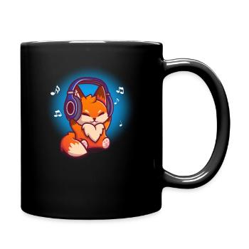 Fox - Full Colour Mug - black - Right