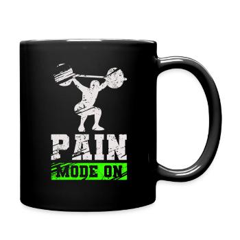 Mode Douleur Sur Gym Musculation Fitness Powerlifting - Mug uni - noir - Droite