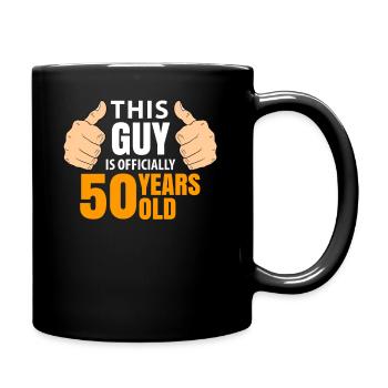 50e anniversaire - Mug uni - noir - Droite